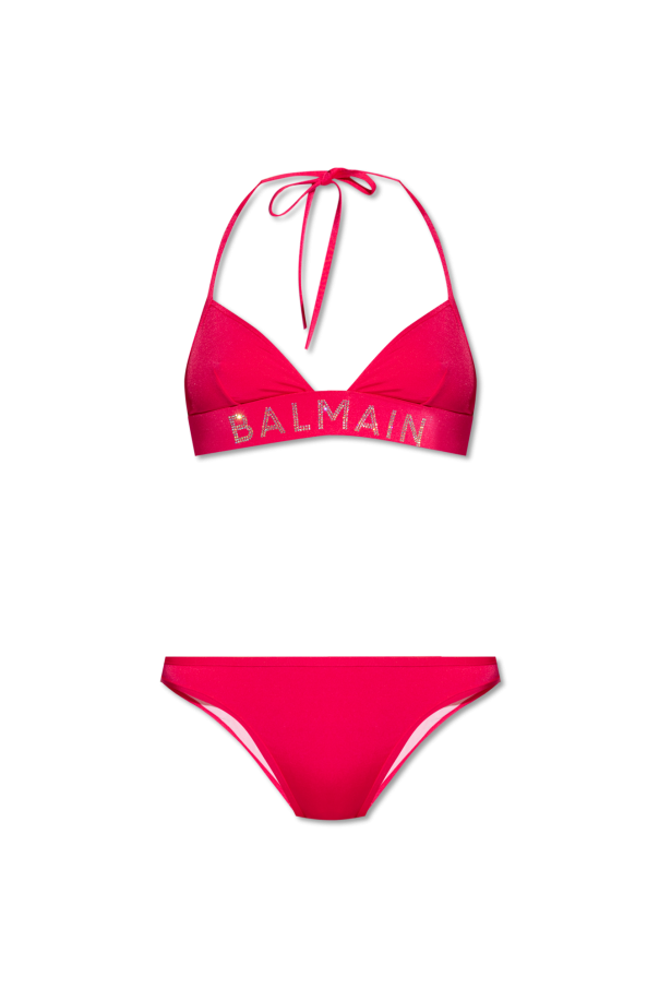 Balmain Bikini With Logo Women S Clothing Vitkac